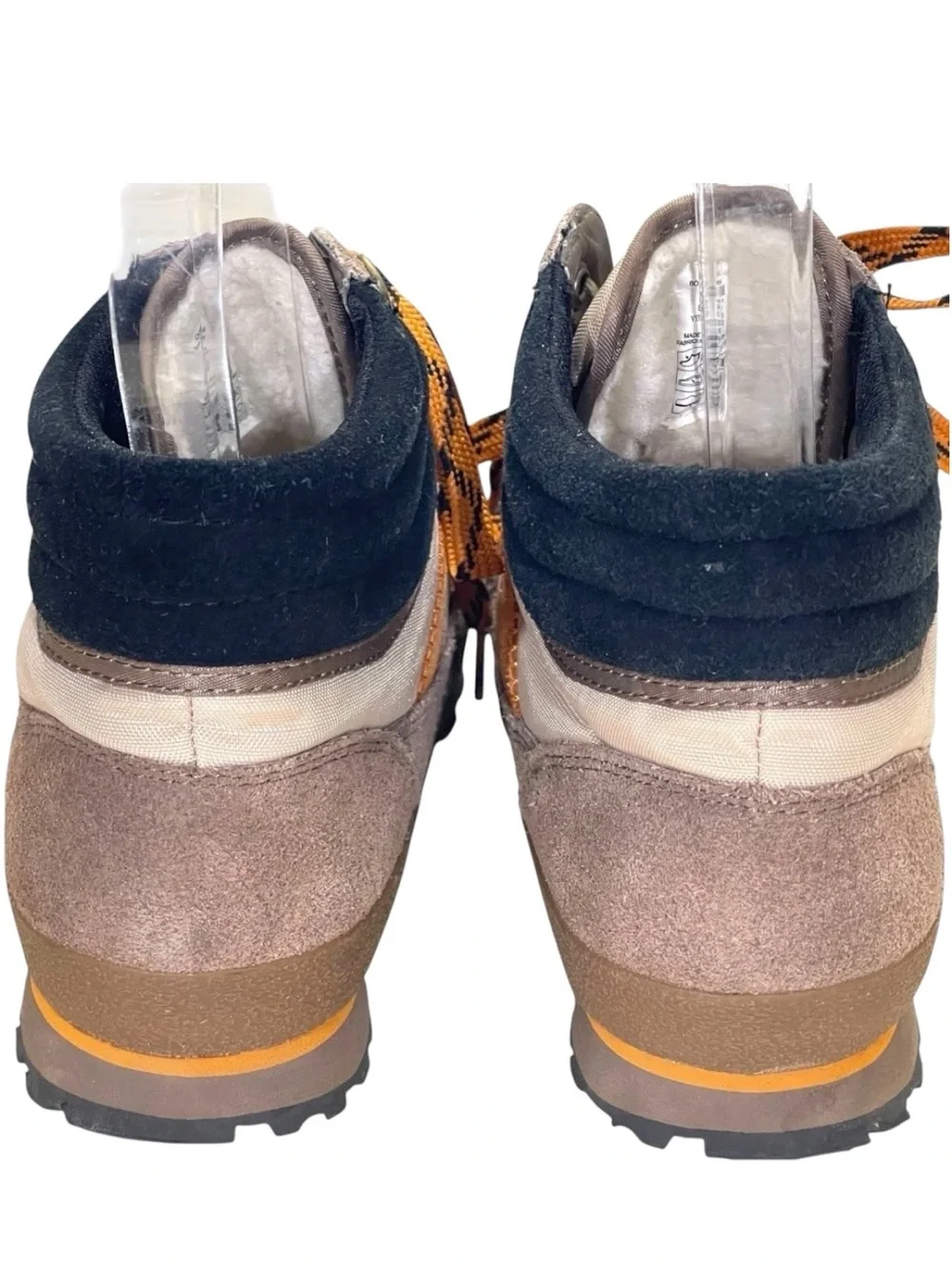 Lands' End Boys Alpine Trekker Hiking Boots Wool Insulated Brown Suede Boys 2M